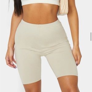 PrettyLittleThing Bike Shorts - Sand